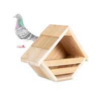 Punchau Cedar Open Mourning Dove Nesting Box for Outdoor - 14L x 11H x 6W Inches Bird Nesting Box - Outdoor Natural Rough Cut Cedar Dove Birdhouse for Outside Nesting