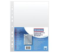 Punched Pockets DONAU PP A4 Crystal Clear 50 MICR 25 Pcs/Document Archiving/Type-Crystalline/Kind-Standard/Material-PP/Colour-Transparent/Format-A4 / Thickness (mm)-50