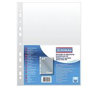 Punched Pockets DONAU PP A4 Crystal Clear 75 MICR 10 Pcs/Document Archiving/Type-Crystalline/Kind-Standard/Material-PP/Colour-Transparent/Format-A4 / Thickness (mm)-75