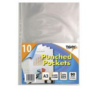 Punched Pockets Filing Clear Display Sleeves Ring Binders - A4, A3, A2, A1 Sizes