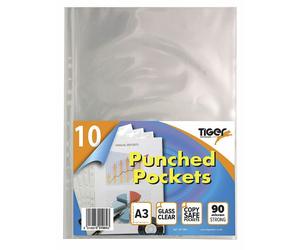 Punched Pockets Filing Clear Display Sleeves Ring Binders - A4, A3, A2, A1 Sizes