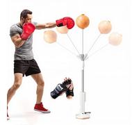 Punching Bag with Stand and Gloves, Freestanding & Height Adjustable Boxing Speed Bags Punch Ball for Home Gym Training, Stress Relief & Fitness