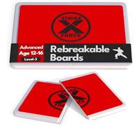 Punching Boards, Taekwondo Karate and Martial Arts Board for Kids and Adults, Boxing Equipment and Kickboxing (Red/Hard)