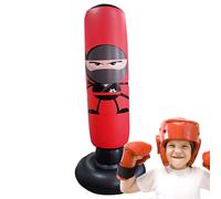 Punching Kids Bag - 21.65x64.96in Black Red Tool, Rebound Hit Accessory, Environmentally Friendly Material for Children Youth Martial Arts | Combat Sports Discipline Focus Skill