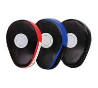 Punching Mitts - Curved Martial Arts Training Pads, Thickened PU Leather Kick Shield Adjustable Wrist Straps, Home Gym Club Cardio Exercise | Secure Fit Thai Karate Combat Sports Gear