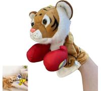 Punching Puppet Animal Boxing Puppet, Shark Puppets Kung Fu Husky Gloves with Sound, 2026 New Interactive Hand Puppets, Funny Gifts for Small Dogs and Cats-Tiger