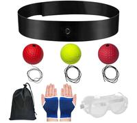Punching Reaction Ball Set - Elastic Headband with Training Ball, Improve Timing Reflex Ball Headband Set | Hand Eye Coordination and Punching Agility Speed Reaction Trainer for Focuss, Reflex