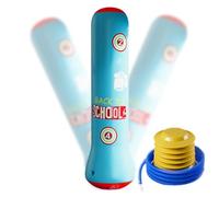 Punching Stand Bag - Boxing Column Tumbler, Fun Bounce Back Boxing Bag | Floor Standing Inflatable Training Bag, Punching Stand Bag with Pump, Boxing Target Bag for Children Strength Exercise