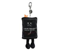 Punchkins Book Lover Plush Keychain - Cute Book-Themed Bag Charm, Soft Mini Plush Accessory for Backpacks, Purses & Totes, Thrillers, One size