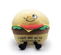 Punchkins I Like Big Buns and I Cannot Lie Adult Hamburger Theme Foodie Plushie
