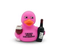 Punchkins Novelty Rubber Duck - Funny Collectible Duck Bath Toy, Cute Desk Decor, Quirky Gag Gift for Adults, Coworkers, Friends & White Elephant (4 Inch) - Pour Decisions
