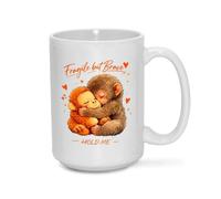 Punchs the Monkey Cute Monkey Ceramic Coffee Mug, 15oz, Heartwarming Primate and Plush Friend Novelty Cup, Gift for All (A)