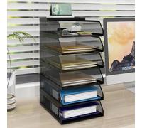 PUNCIA 6 Tiers Office A4 Paper Storage Organizer Letter Tray File Holder
