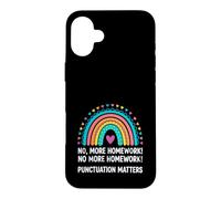 Punctuation Matters, Funny Grammar Teacher Homework Case for iPhone 16 Plus