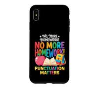 Punctuation Matters, Funny Grammar Teacher Homework Case for iPhone XS Max
