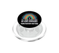 Punctuation Matters, Funny Grammar Teacher Homework PopSockets PopGrip for MagSafe