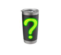 Punctuation ? Question Mark Ask a Question Knowledge Green Stainless Steel Insulated Tumbler