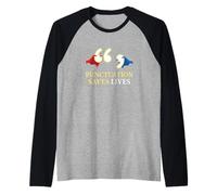 Punctuation Saves Lives Grammar Enthusiast Language Lover Raglan Baseball Tee