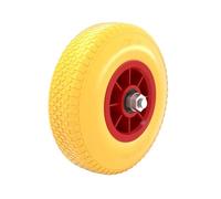 Puncture Proof PU Wheel Wheelbarrow-Complete Size 3.00-4, Solid Rubber, quick-release axle
