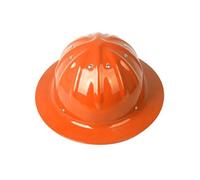 Puncture resistant aluminium helmet Full brim hard hat construction helmets with 8 rivets for fastening Adjustable liner 4 rivets fixing the liner