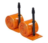 Puncture Resistant for tpu Inner Tube 2 Pack 700x23-32C Puncture | 0.3mm ultralight wall, fast acceleration, 45mm for presta valve, fits shallow rims, orange color