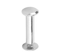 PUNELE 100 Sets Stainless Steel Rivet Stud Set Rivet and Screw Fasteners M2.5 Rivets and Studs with Rustproof Durable for Leather Clothing Album Crafts (3.5 * 14 * 7mm)