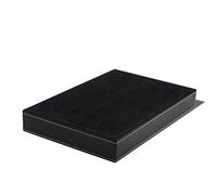 PUNELE Leatherette Valet Tray PU Leather Desk Organizer with Non-Woven Lining for Keys Jewelry Coins Glasses Phone 30x20x4cm (Black)