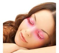 PUNELE LED False Eyelashes Light, Reliable Luminous False Eyelashes Kit for Halloween Party Bars Nightclubs, Glowing Makeup Strip Lashes Lamp (Pink)