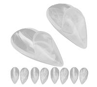 PUNELE Resin False Teeth 10pcs, Safe and Eco-friendly, Vivid Effect, Halloween Party Decoration, Lightweight and Portable, Easy to Use, for Cosplay, Halloween Party, Role Playing (15mm)
