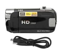 PUNELE Rotatable Screen Camera, D90 1080P 16MP Digital Camera 2.4 Inch Rotatable Screen Camcorder 16X Zoom HD Video Recorder with Fill Light (Black)
