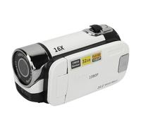 PUNELE Rotatable Screen Camera, D90 1080P 16MP Digital Camera 2.4 Inch Rotatable Screen Camcorder 16X Zoom HD Video Recorder with Fill Light (White)
