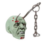 PUNELE Scary Halloween Hanging Head with Lifelike Details Strong Metal Chain for Cosplay Costume Party Halloween Decoration Props