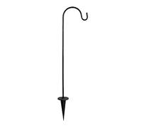 PUNELE Shepherds Hooks for Outdoor,Bird Feeder Pole,Garden Stand Pole,Adjustable Tall Heavy Duty for Hanging Plant Baskets, Solar Light, Wedding Decor, Lantern (Black)