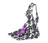 PUNELE Spooky Floral Halloween Dog Dress Unique Design, Made of Polyester with Round Neckline, Suitable for Halloween, Holiday Parties, Photo Shoots