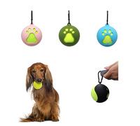Pungi Pet Ball Holder Hands-Free Dog Ball Holder with Dog Leash Pet Ball Holder with Hands Free Dog Leash Attachment for Active Pets Easy Installation Pet Supplies(Pink Dark Green Sky Blue)