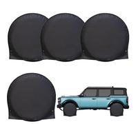 Puniama 4Pcs Heavy Duty Tire Covers for 27-29 Inch Wheels - Waterproof, Dustproof & UV Resistant Wheel Covers for RV, Trailer, Camper, Truck, Motorhome