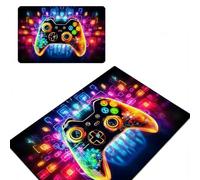 Puniama Gaming Rug for Boys Bedroom, 80x120cm Game Controller Area Rug, Soft Washable Non-Slip Rug for Gaming Room, Playroom & Bedroom Decor