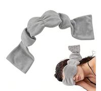 Puniama Weighted Eye Mask for Deep Sleep - 250g Evenly Weighted Glass Beads, Total Blackout Sleep Mask with Adjustable Strap, Soft Cotton Relaxing Eye Cover for Travel, Meditation & Naps (Grey)