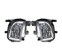 PUNICS Car Fog Light Assembly Compatible With Vw For Jetta GLI 2012 2013 2014 2015 2016 Front Bumper Fog Lamp Daytime Running Lights With Bulbs 5K0941699E(Pair With L10)