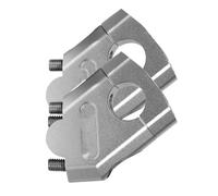 PUNICS Motorbike Handle Bars Compatible With Suzuki 28mm 22mm Motorcycle Handlebar Risers Extension Back Moved Riser Handlebar Clamp(Silver,28mm)