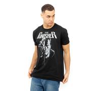 Marvel Men's Punisher Rifle T Shirt, Black, L UK