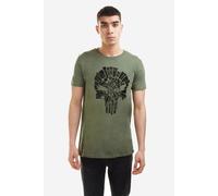 Punisher Shattered Mens Mens T-Shirt Olive Punisher Olive XXL