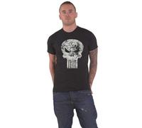 Punisher T Shirt Distressed Logo Official Mens Black XXL