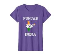 Punjab India Vintage India Flag Map Design T-Shirt