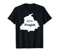 Punjab Map Premium Design Punjabi Panjab Desi Diljit Dosanjh T-Shirt
