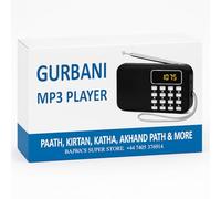 Punjabi Gurbani radio MP3 Player/Radio with over 800 Hours of Pre Loaded Plath, Nitnem, Sukhmani Sahib & Lots More Paath, Katha & Kirtan : Black