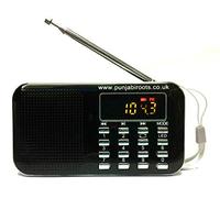 Punjabi Roots Gurbani MP3 Player/Radio with over 800 Hours of Pre Loaded Plath, Nitnem, Sukhmani Sahib & Lots More Paath, Katha & Kirtan : Black