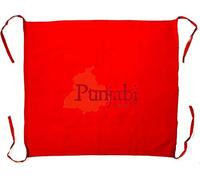 Punjabi Sikh Adult Size Patka Pathka Turban Bandana Pagri Pagg Red Patka - Pack of 2