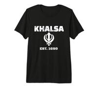 Punjabi Sikh Khanda Khalsa Established 1699 Gifts for Sikh Premium T-Shirt