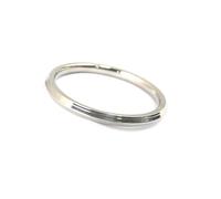 Punjabi/Sikh Stainless Steel Silver Kada/Bracelet for Men Or Internal Diameter 6-7.5 cm Weight 45-56 Gram Thickness 0.8 cm (Silver, 6.2 cm)